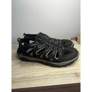 Eddie Bauer Men's 13 Black Bungee Lace Eastport Breathable Water‎ Shoe Sandals
